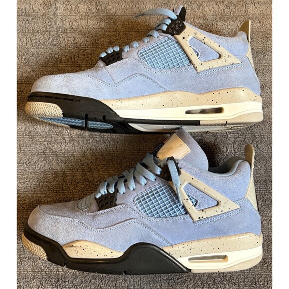 Nike Air Jordan 4 Retro Mid University Blue UNC Men’s Size 9.5 CT8537-400 - Picture 2 of 8